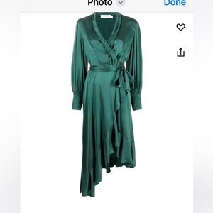 Zimmerman silk wrap midi dress